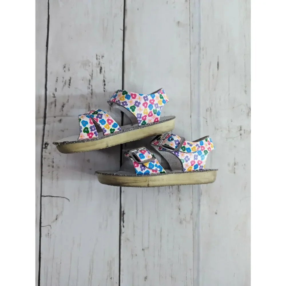Sun-Sand by Hoyway Floral Salt Water Sandals Infant Size 2